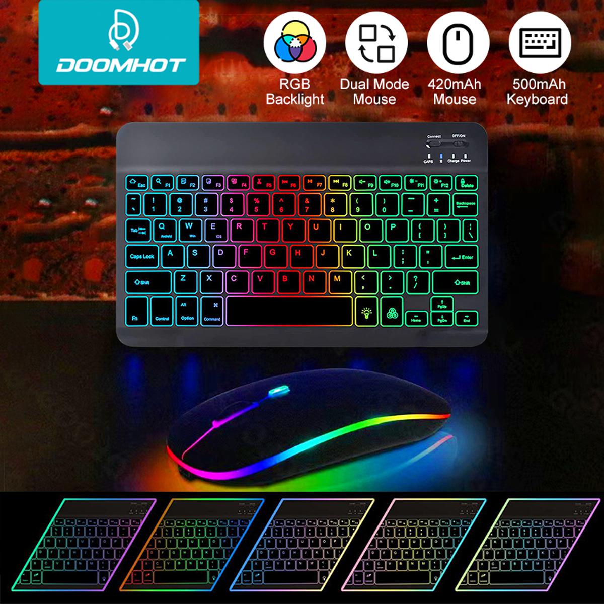 Wireless Keyboard & Mouse For Mobile Phone Tablet Computer Bluetooth Keyboard Mouse Set