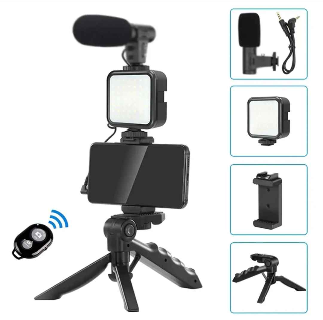 AY-49 Video Making Tripod Kit with Mic